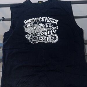Black Panama City Beach Motorcycle Rally Tank Top